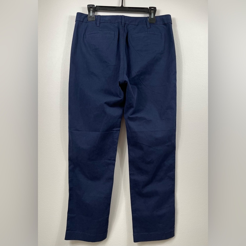 JCrew High-Rise Girlfriend Chino Pant Navy Blue Cotton Career Work Size 8 NWT - Picture 9 of 14